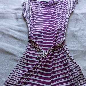 Apt. 9 White and Pink Flutter Sleeve Sundress